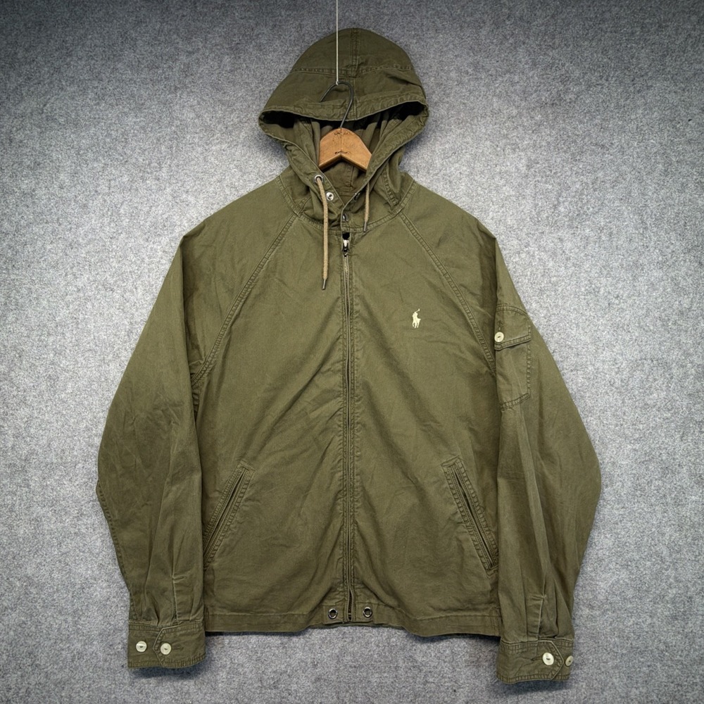 Polo Ralph Lauren Military Hooded Jacket Smock Bomber Men's Size Large